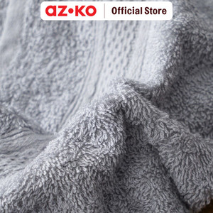 AZKO Forhom Set 4 Pcs Handuk Mandi & Olahraga - Abu-Abu/Biru