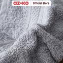 AZKO Forhom Set 4 Pcs Handuk Mandi & Olahraga - Abu-Abu/Biru