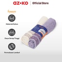 AZKO Forhom 70x137 Cm Set 2 Pcs Handuk Mandi - Ungu Lavender/Krem