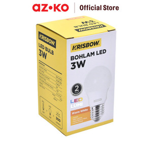 AZKO Krisbow Lumi Bohlam Led 3 Watt - Warm White