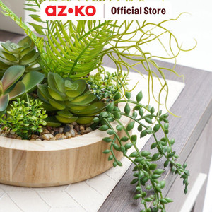 AZKO Arthome Tanaman Artifisial Succulent Mix-C In Shaw Pot