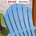 AZKO Soleil Adirondack Kursi Teras Plastik - Biru Muda