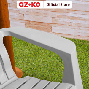AZKO Soleil Adirondack Kursi Teras Plastik - Abu-Abu