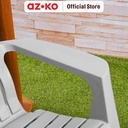 AZKO Soleil Adirondack Kursi Teras Plastik - Abu-Abu