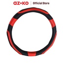 AZKO Otto Klasse Sarung Stir Mobil Grip - Hitam/Merah