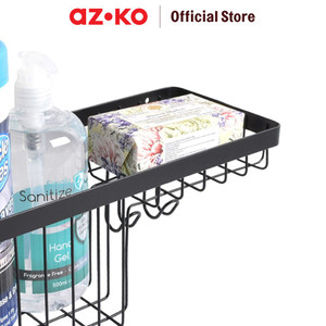 AZKO Stora 30x12x11.6 Cm Rak Dinding Kamar Mandi