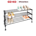 AZKO Stora 93x29x47 Cm Rak Sepatu 3 Tingkat Extendable