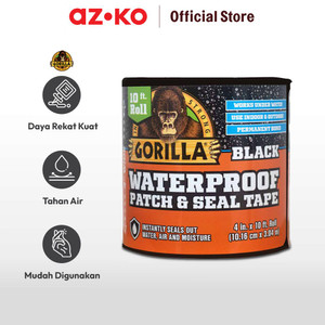 AZKO Gorilla Selotip Tahan Air Patch & Seal - Hitam