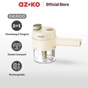 AZKO Memoo Alat Penggiling Bumbu Mini 2 In 1 - Putih