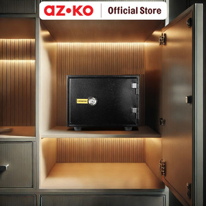 AZKO Krisbow 42x35x30 Cm Brankas Tahan Api Yb300ak - Hitam
