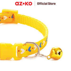 AZKO Paws N Tali Kalung Kucing Print Love - Kuning