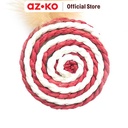 AZKO Paws N Tail Mainan Kucing Woven Bulu Round - Merah
