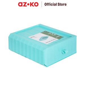 AZKO Stora Laci Penyimpanan Stackable - Biru Muda