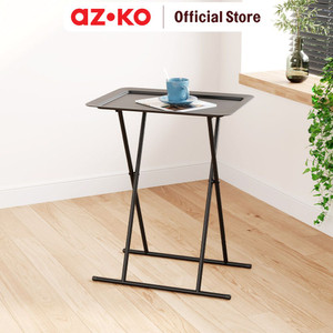 AZKO Soleil Thea Meja Teras Dengan Tray - Hitam