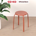 AZKO Soleil Bangku Metal - Merah Terracota