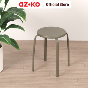 AZKO Soleil Bangku Metal - Cokelat