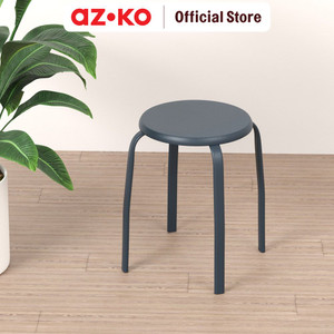 AZKO Soleil Bangku Metal - Biru Tua