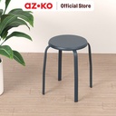 AZKO Soleil Bangku Metal - Biru Tua
