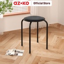 AZKO Soleil Bangku Metal Padded - Hitam