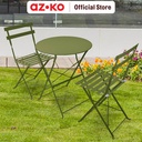 AZKO Soleil Lucio Bistro Set Kursi & Meja Teras Lipat - Hijau