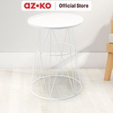 AZKO Soleil Othello Meja Teras Steel - Putih