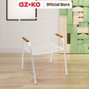 AZKO Soleil Othello Kursi Teras Steel - Putih