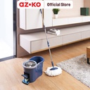 AZKO Proclean Set Alat Pel Putar Dengan Ember 2 In 1 - Biru