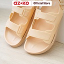 AZKO Ataru Ukuran 38 Sandal Wanita Double Strap - Krem Beige