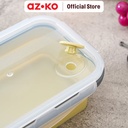 AZKO Ataru 1.2 ltr Wadah Makanan Silikon - Abu-Abu/Kuning