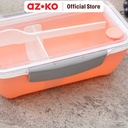 AZKO Ataru 600 ml Wadah Makanan Spork Clip Gmr - Coral