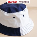 AZKO Ataru Topi Bucket Patches - Biru/Putih