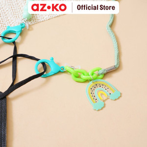 AZKO Ataru Tali Masker Rope Rainbow - Hijau