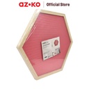 AZKO Odi Papan Buletin Hexagon - Merah