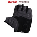 AZKO Dahon Sarung Tangan Sepeda Ukuran L - Silver/Hitam