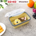 AZKO Ataru 1.2 ltr Wadah Makanan Silikon - Abu-Abu/Kuning
