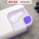 AZKO Ataru 1.1 ltr Wadah Makanan Rectangular - Ungu