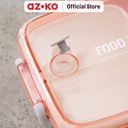 AZKO Ataru 1.2 ltr Wadah Makanan Simple Clip - Pink