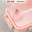 AZKO Ataru 900 ml Wadah Makanan Simple Clip - Pink