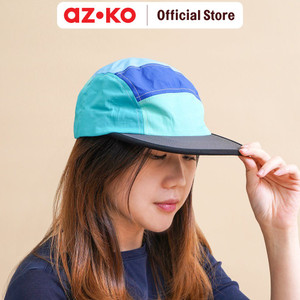 AZKO Ataru Topi Baseball Nilon Color Patch - Biru