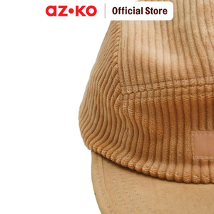 AZKO Ataru Topi Baseball Corduroy - Cokelat