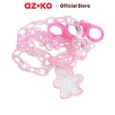 AZKO Ataru Tali Masker Chain Clear Bear - Pink