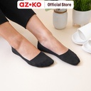 AZKO Ataru Set 2 Pasang Kaos Kaki Wanita Invisible - Hitam