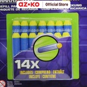 AZKO Air Warriors Set 14 Pcs Refill Peluru Busa