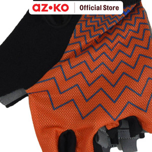 AZKO Landstro Sarung Tangan Sepeda Sports Hf 19 Ukuran M - Orange
