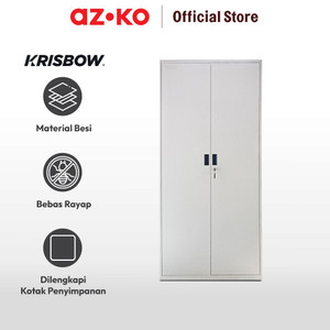 AZKO Krisbow Lemari Pakaian 2 Pintu - Putih