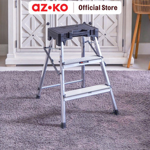 AZKO Fixsteps 65.4 Cm Tangga Lipat Aluminium 3 Steps