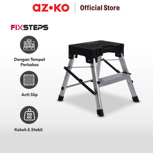 AZKO Fixsteps 43.8 Cm Tangga Lipat Aluminium 2 Steps