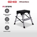 AZKO Fixsteps 43.8 Cm Tangga Lipat Aluminium 2 Steps
