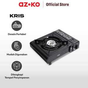 AZKO Kris Kompor Gas Portable Dengan Case - Hitam