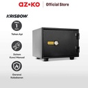 AZKO Krisbow 42x35x30 Cm Brankas Tahan Api Yb300ak - Hitam